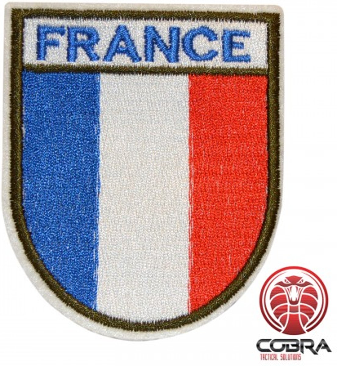 Vlag Franrijk geborduurde patch | Strijkpatches | Military Airsoft